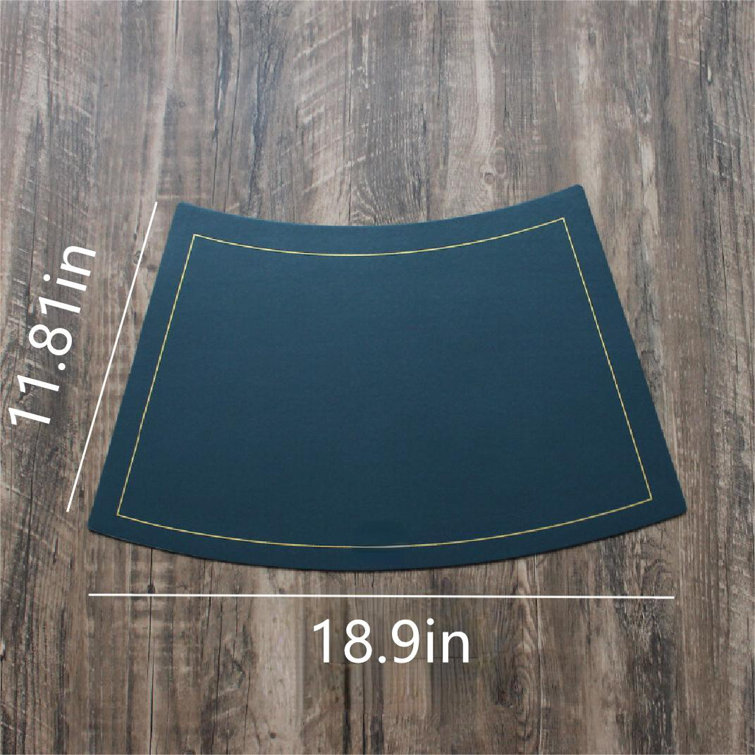 Captive Gala Leather/Faux Leather Solid Colour Wedge Placemat Wayfair